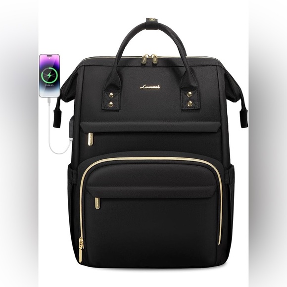 LOVEVOOK Handbags - LOVEVOOK Laptop Backpack, 17 Inch Professional Womens Purse with USB Port